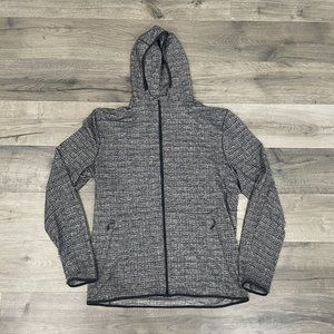 Lululemon Mens Large L Surge Warm Full Zip Sweater Jacket Hoodie Heathered Black